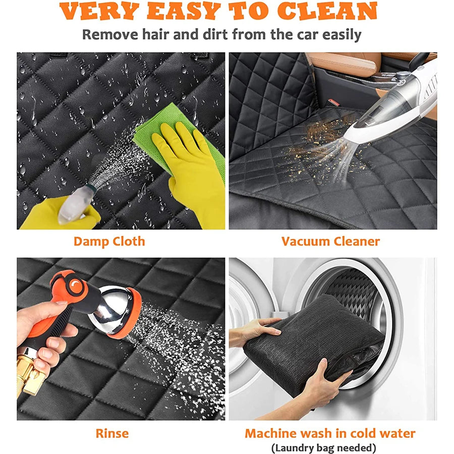 Dog Front Seat Cover for Cars, 100% Waterproof Nonslip Pet Car Seat Protector, Quilted & Durable Padded Dog Seat Covers for Cars